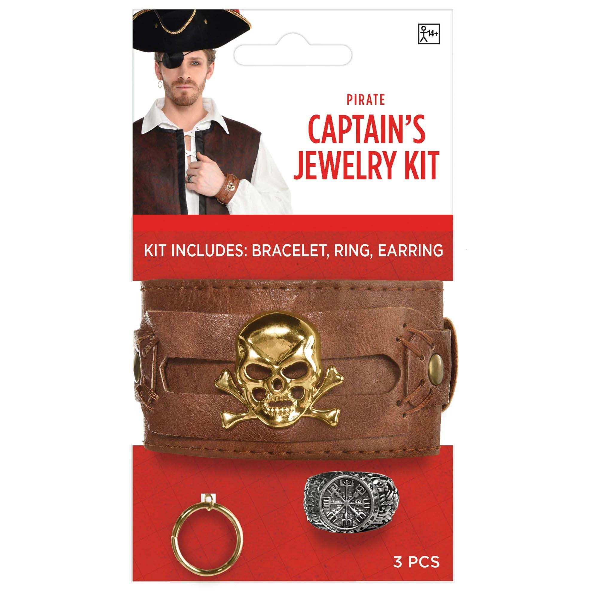 Pirate Captain Jewelry Kit for Adults